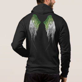 Aromantische Flagge - Flügel Hoodie