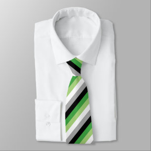 Aromantische Flagge Neck Tie Krawatte