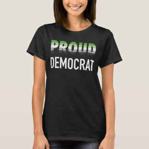 Aromantische Proud-Demokrat T-Shirt