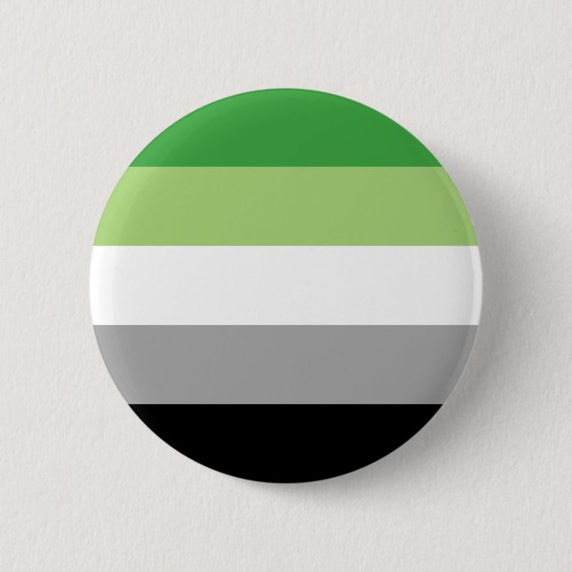 Aromantische Streifen Button (Vorderseite)