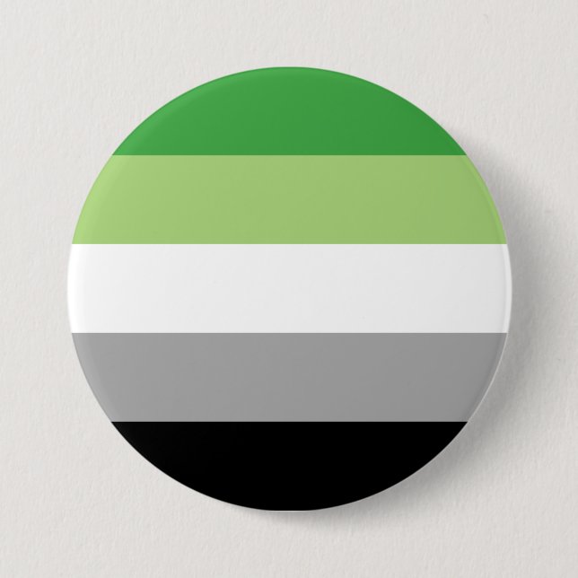 Aromantische Streifen Button (Vorderseite)