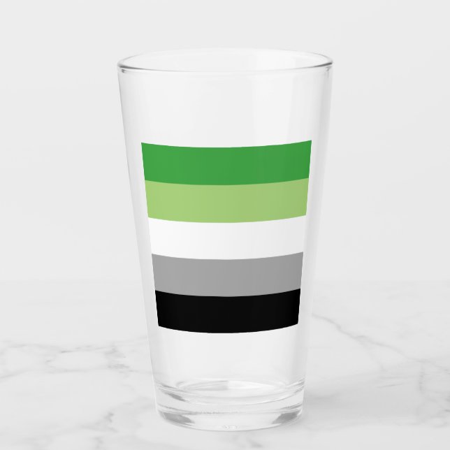 Aromantische Streifen Glas (Vorderseite)