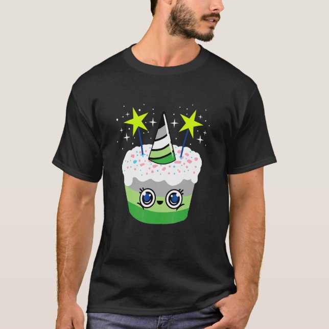 Aromantischer Kuchen Aromantischer Stolz T-Shirt (Vorderseite)