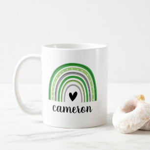 Aromantischer Regenbogen Personalisiert Kaffeetasse
