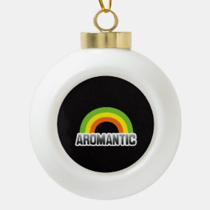 Aromantischer Stolz Keramik Kugel-Ornament