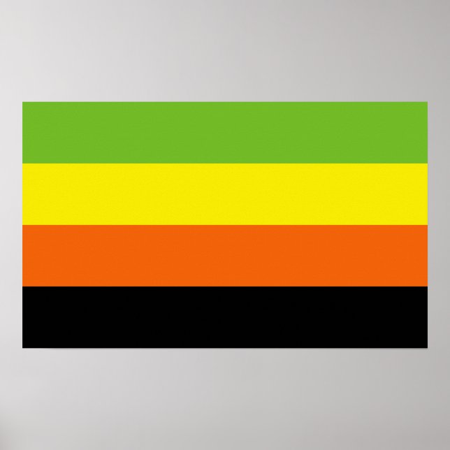Aromantischer Stolz Poster (Vorne)