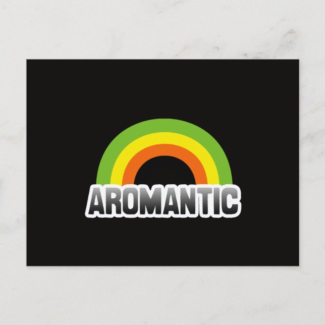 Aromantischer Stolz Postkarte (Vorderseite)