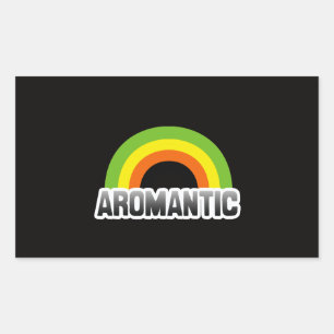 aromantischer Stolz Rechteckiger Aufkleber