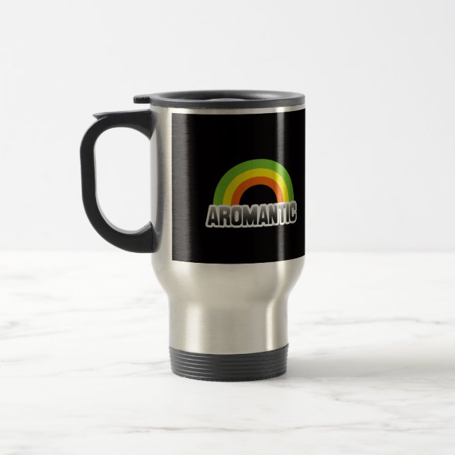 Aromantischer Stolz Reisebecher (Links)