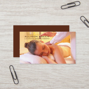 Aromatherapie Akupressur Reiki Massage Therapeut Visitenkarte