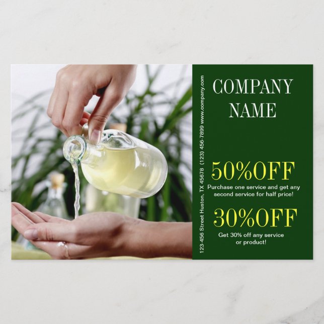 Aromatherapie Essenzielle Öl Schönheitsmassage WEL Flyer (Vorne)