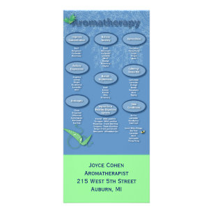 Aromatherapie-Gestell-Karte Werbekarte