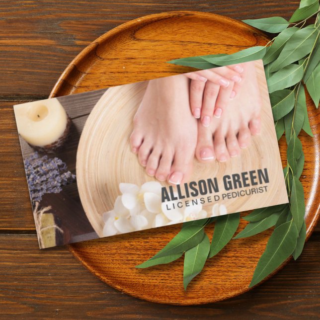 Aromatherapie Maniküre Pediküre Pediküre Salon Visitenkarte (Aromatherapy Manicurist Pedicurist Pedicure Salon Business Card)