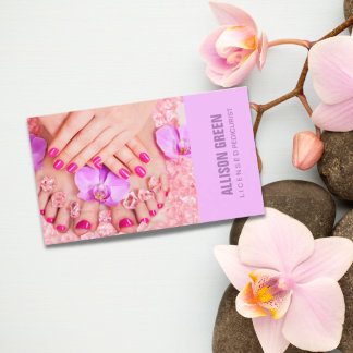 Aromatherapie Maniküre Pediküre Pediküre Salon Visitenkarte