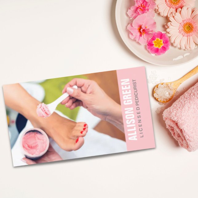 Aromatherapie Maniküre Pediküre Pediküre Salon Visitenkarte (Aromatherapy Manicurist Pedicurist Pedicure Salon Business Card)