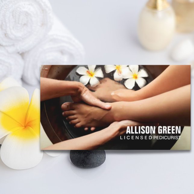 Aromatherapie Maniküre Pediküre Pediküre Salon Visitenkarte (Aromatherapy Manicurist Pedicurist Pedicure Salon Business Card)