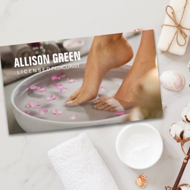 Aromatherapie Maniküre Pediküre Pediküre Salon Visitenkarte (Aromatherapy Manicurist Pedicurist Pedicure Salon Business Card)
