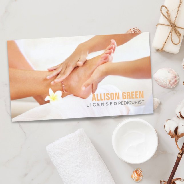 Aromatherapie Maniküre Pediküre Pediküre Salon Visitenkarte (Aromatherapy Manicurist Pedicurist Pedicure Salon Business Card)