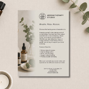 Aromatherapie-Spa-Geschäft Beige Eigenes Logo Flyer