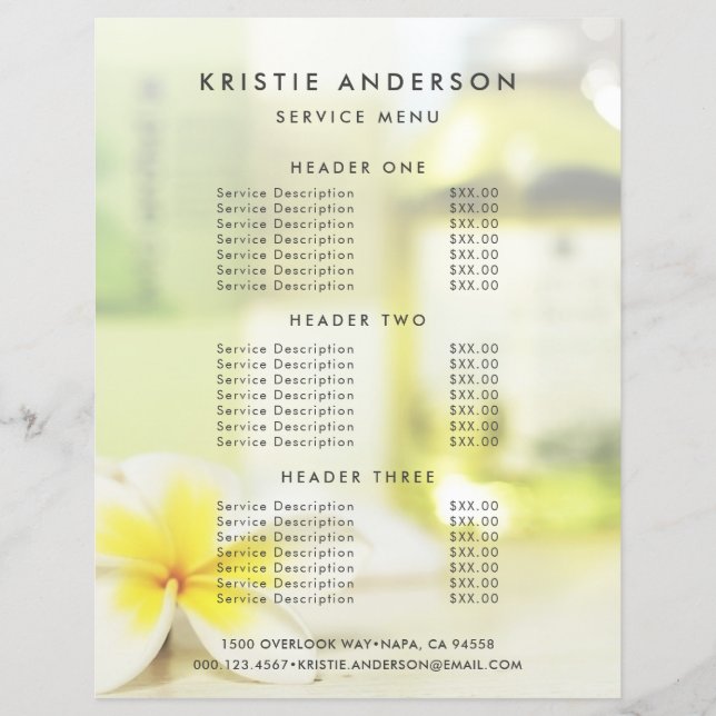 Aromatherapie Wellness-Center Hautpflege Massage P Flyer (Vorne)
