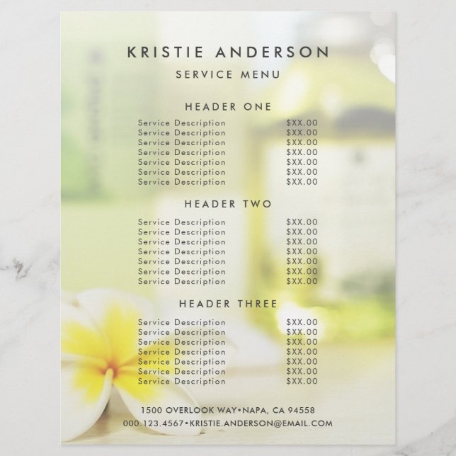 Aromatherapie Wellness-Center Hautpflege Massage P Flyer (Vorne)