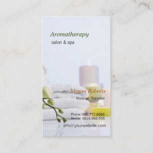 Aromatherapie Wellness-Center Hautpflege Massage S Terminkarte
