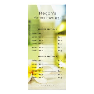 Aromatherapie Wellness-Center Hautpflege Salon Men Werbekarte