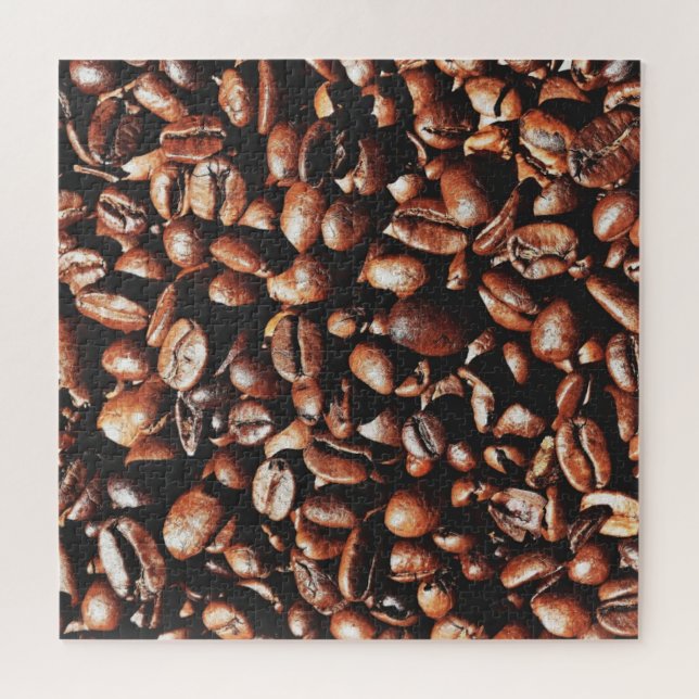 aromatische Kaffeebohnen - I Liebe Kaffee Puzzle (Horizontal)