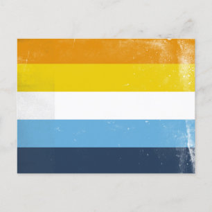 Aromatisches/asexuelles Aroma Feiertagspostkarte