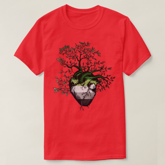 Aromc Herz Tree of Life T-Shirt (Design vorne)