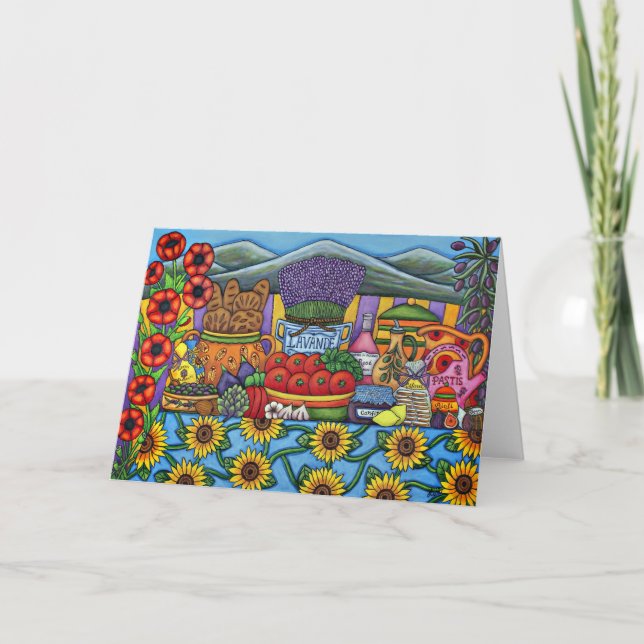 Aromen der Provence-Gruß-Karte durch Lisa Lorenz Karte (Vorderseite)