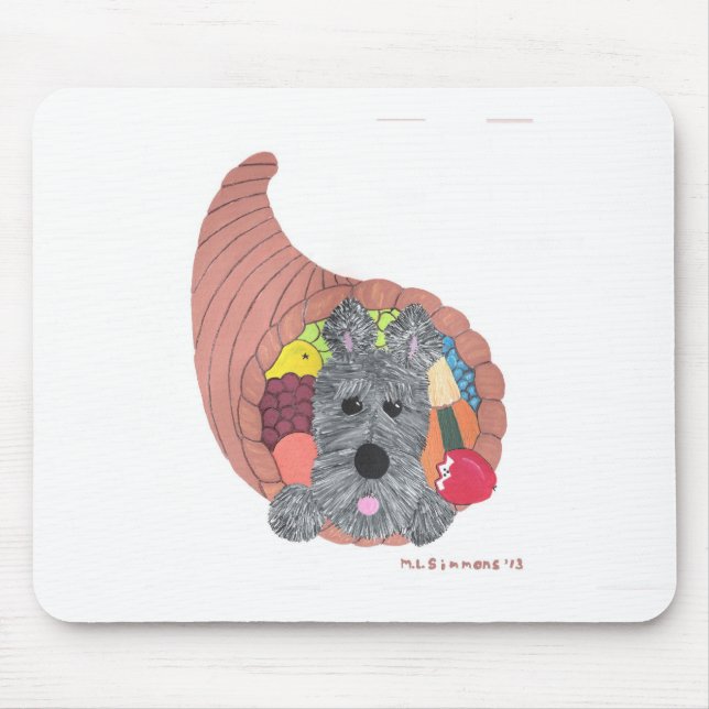 Aroo, ich bin Stuck - schottische Terrier Mousepad (Vorne)