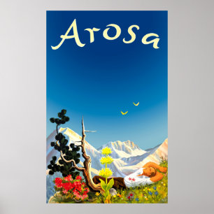 Arosa-Berge, Sommerfeld Poster