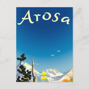 Arosa-Berge, Sommerfeld Postkarte