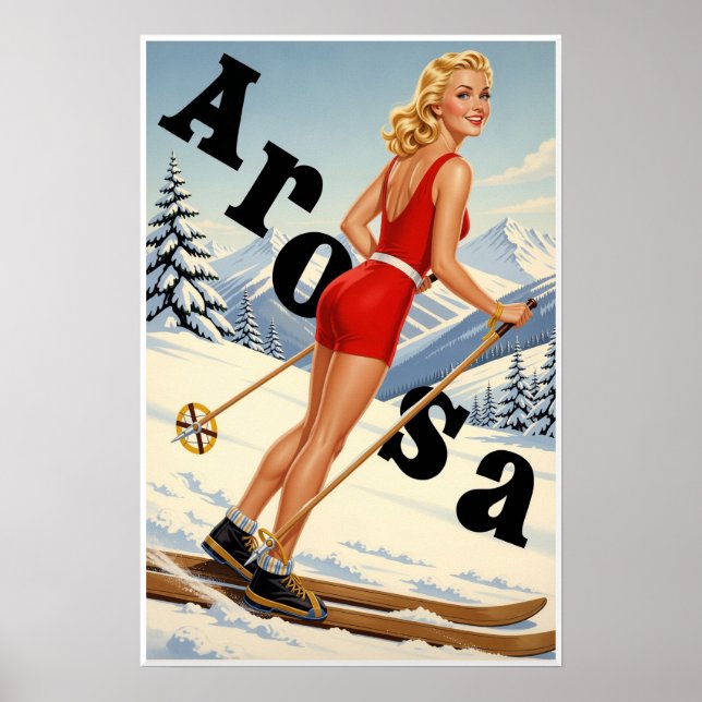Arosa, Schweiz Poster (Vorne)