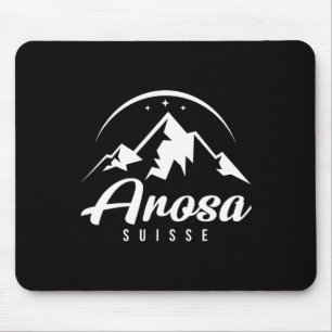 Arosa Schweiz Skigebiet Skifahren Snowboarden Mousepad