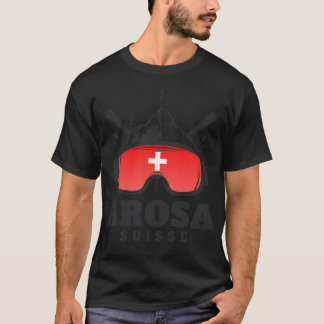 Arosa Schweiz Skigebiet Skigebiet Souvenir T-Shirt