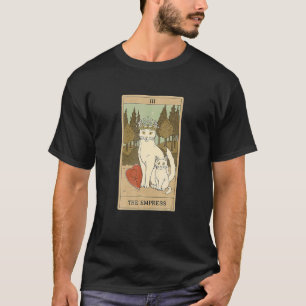 Arot Karte Er Kaiserin Und Katze Kosmische Grafik T-Shirt