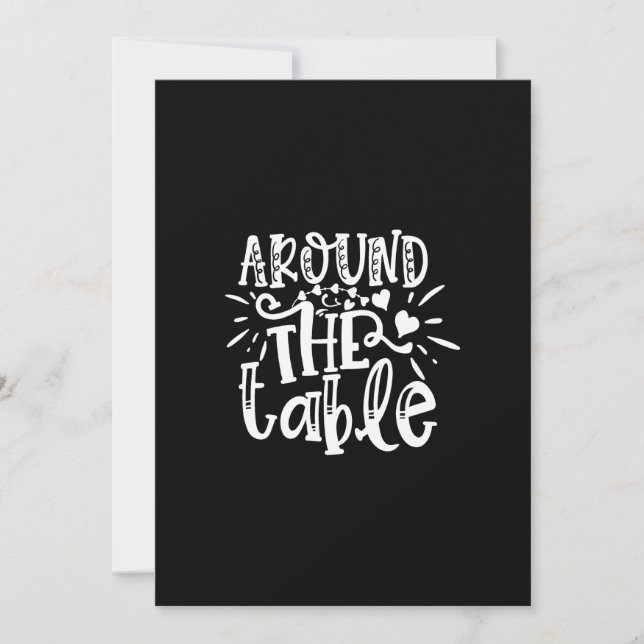 around the table einladung (Vorderseite)