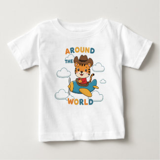 Around the World Tiger Baby T-shirt