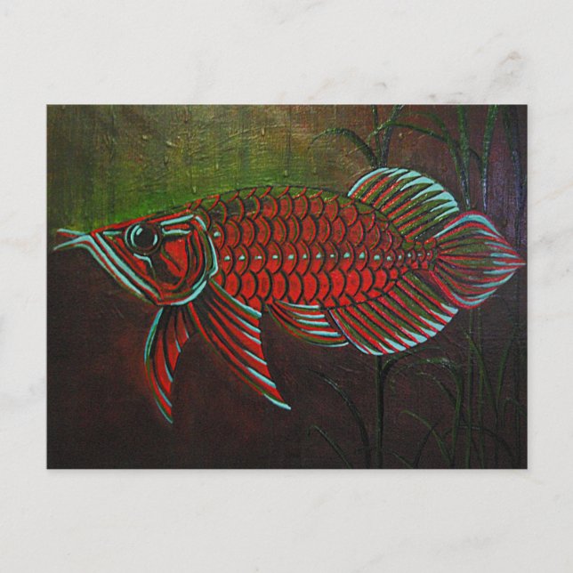 Arowana Postkarte (Vorderseite)