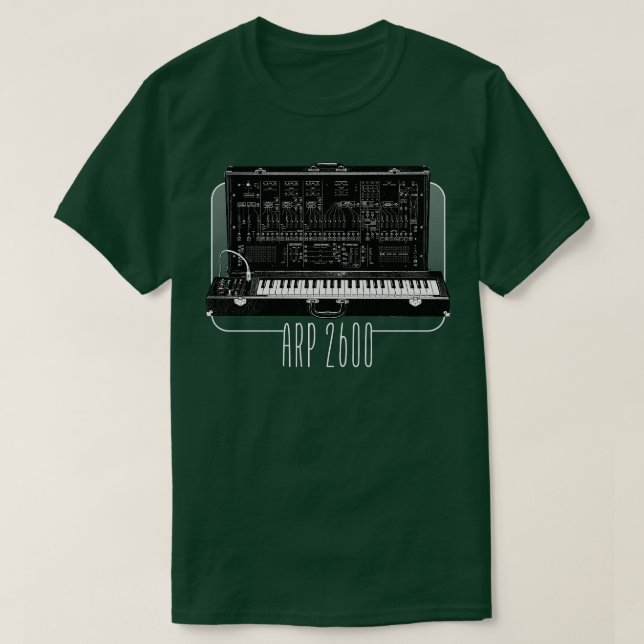 ARP 2600 Retro Synthesizer Lover Design T-Shirt (Design vorne)