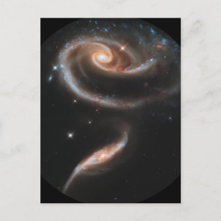 ARP-273 Interaktive Galaxien Postkarte