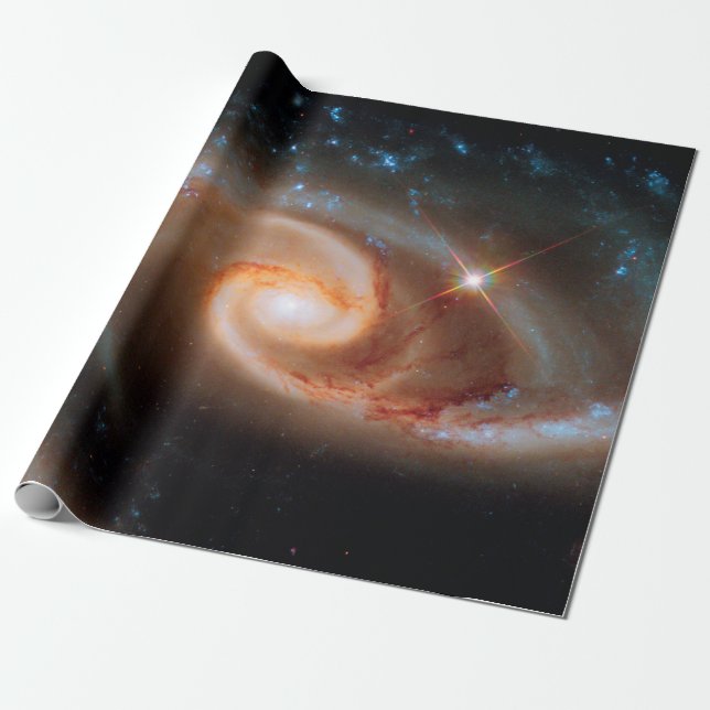 Arp 273 Rose Galaxies Hubble Weltraumteleskop Foto Geschenkpapier (Ungerollt)