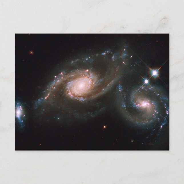 Arp 274 Galaxies NASA Space Postkarte (Vorderseite)