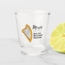 Arpa Music , Instrument , Liebhaber Schnapsglas