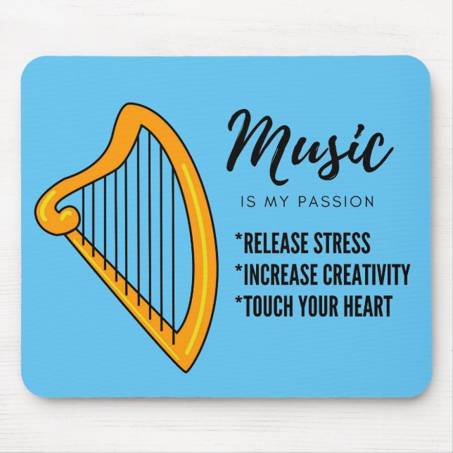 Arpa, Musikfreund Lebensmittelgeschäft Gepäckstück Mousepad (Vorne)