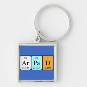 Árpád Periodic Table name keyring Schlüsselanhänger