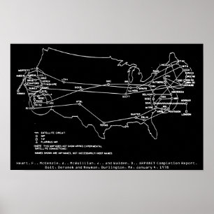 ARPANET Juli 1977 Poster