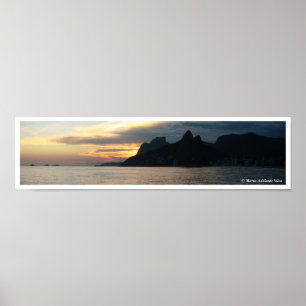Arpoador Sonnenuntergang-Panorama Poster